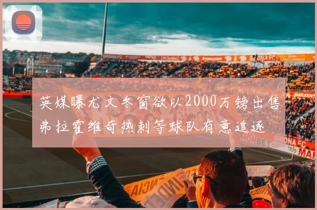 英媒曝尤文冬窗欲以2000万镑出售弗拉霍维奇热刺等球队有意追逐